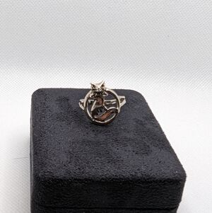Vintage 925 Cat ring